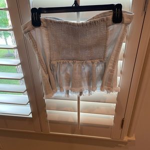 Free People Denim Corset Top